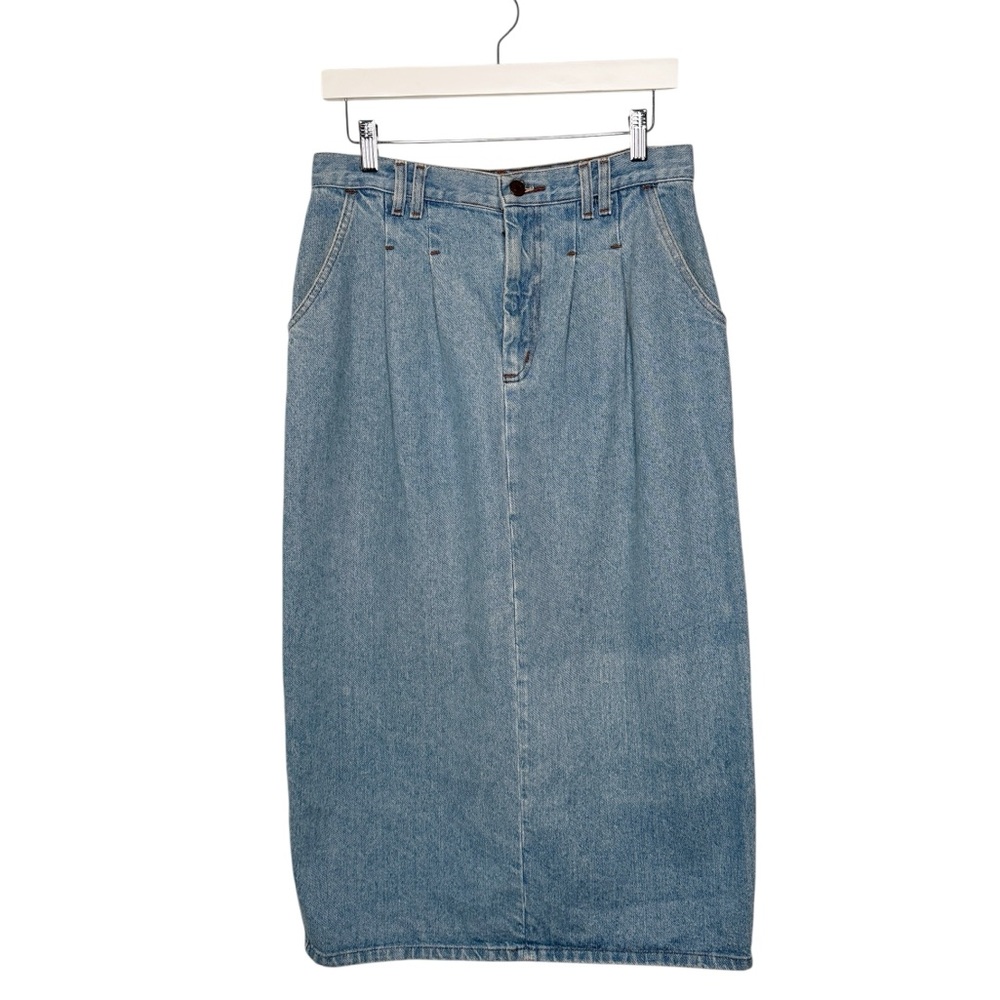 VINTAGE VIVALDI MAXI DENIM JEAN SKIRT SZ 12